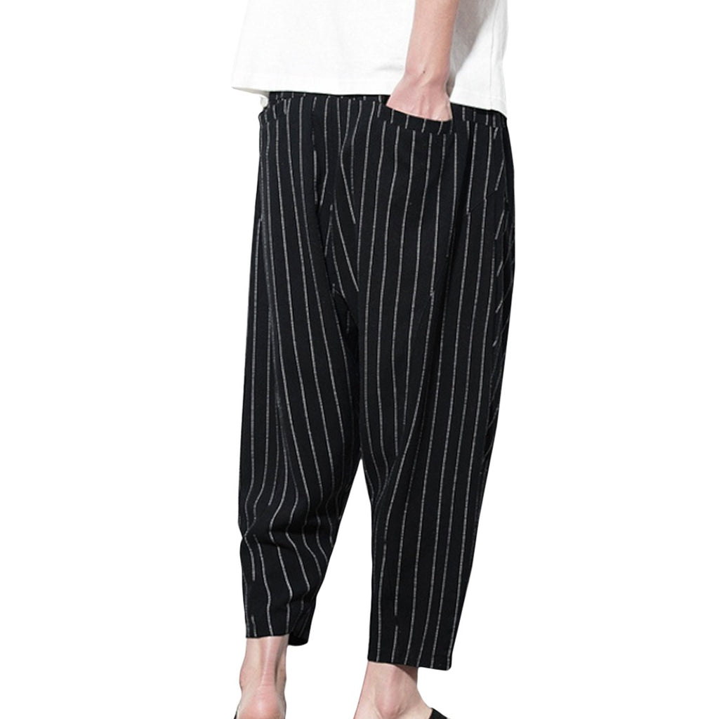 Pinstriped Harem Joggers