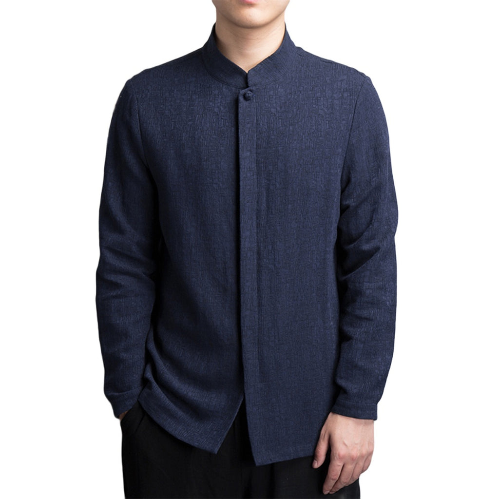 Gentleman's Long Sleeve Linen Blend Shirt