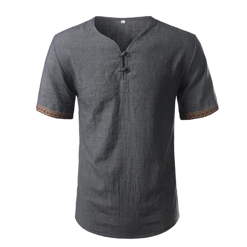 Simple Linen Blend T-Shirt