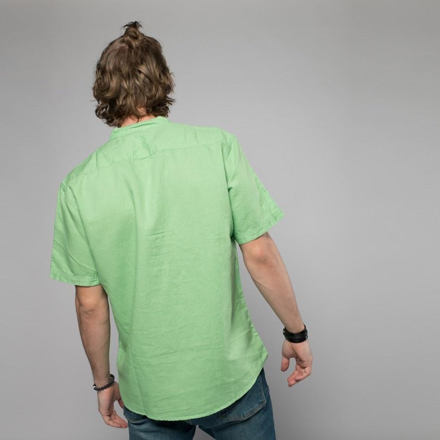 Nip/Kit Design - Mandarin Collar Linen Blend Shirt