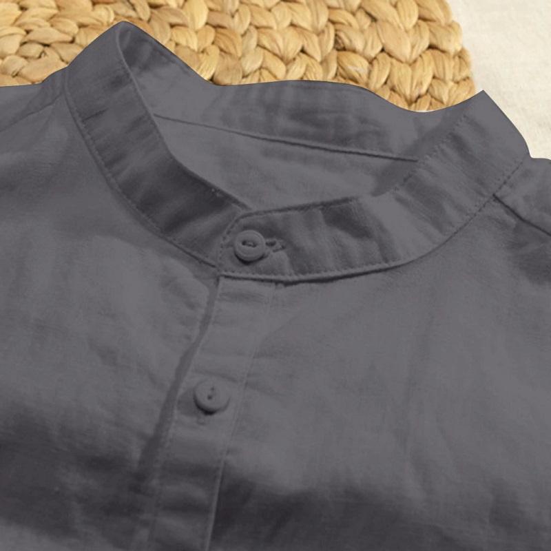 Basic Breathable Linen Blend Shirt