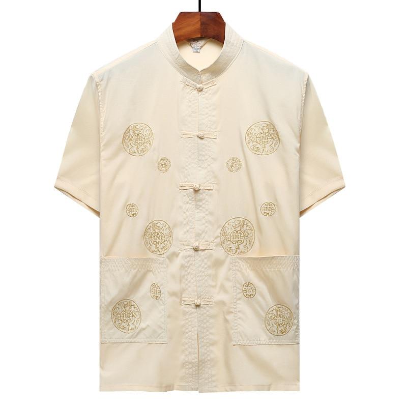 Traditional Mandarin Collar Shirt