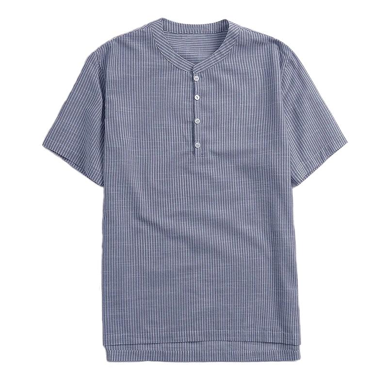 Striped Linen-Blend Shirt