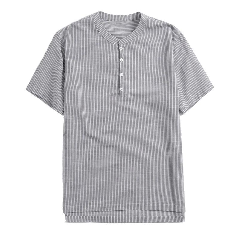 Striped Linen-Blend Shirt