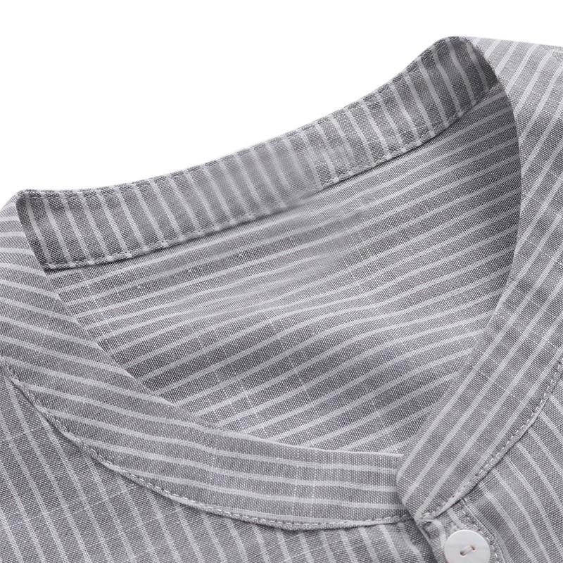 Striped Linen-Blend Shirt
