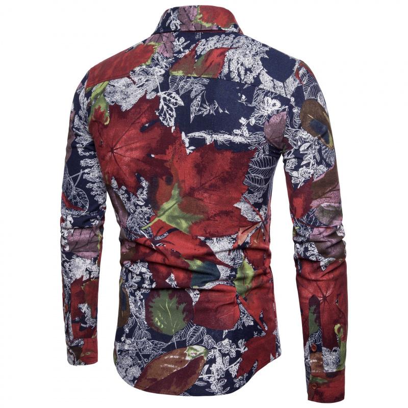 Autumn Leaves Button-Down Shirt