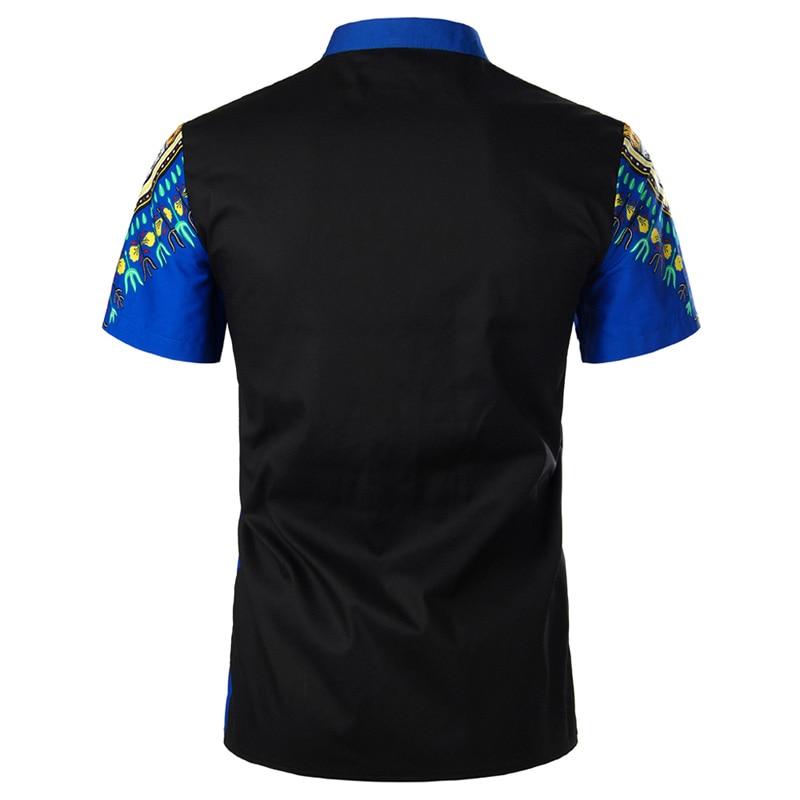 African Dashiki Button-Down Shirt