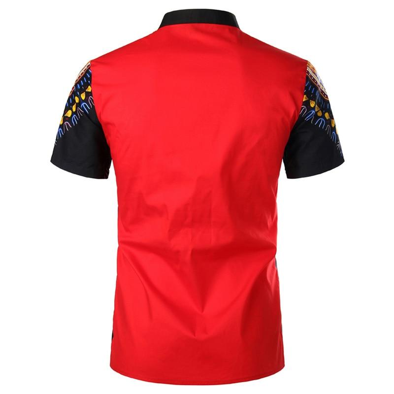 African Dashiki Button-Down Shirt