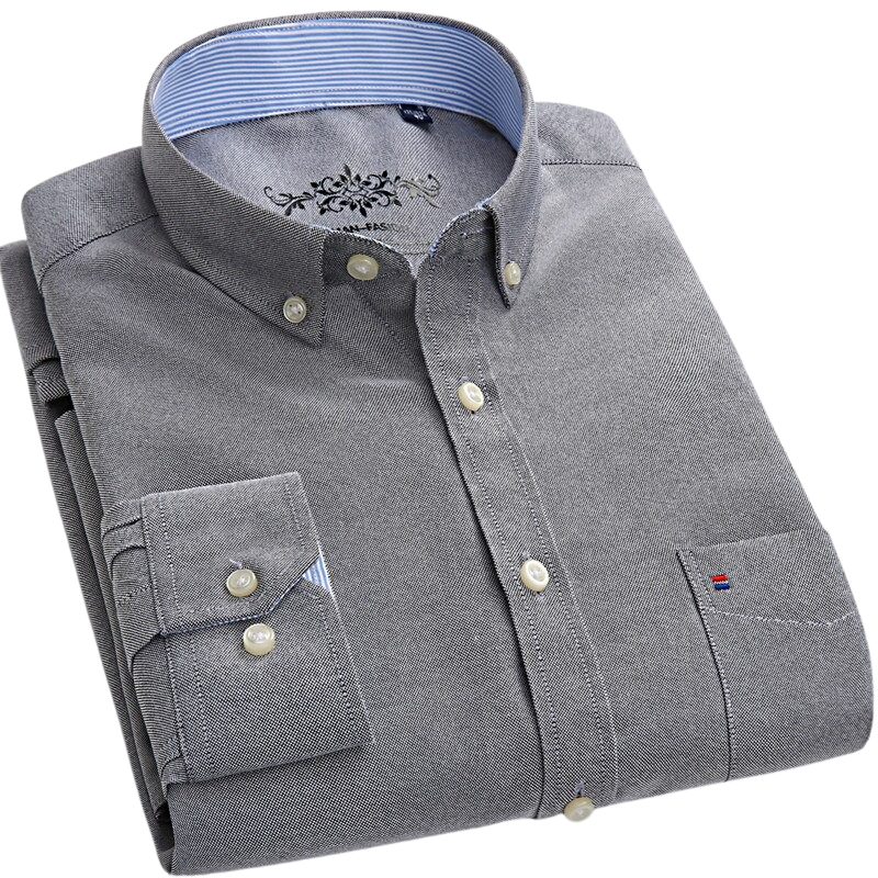 Solid Regular Fit Button-Down Shirt