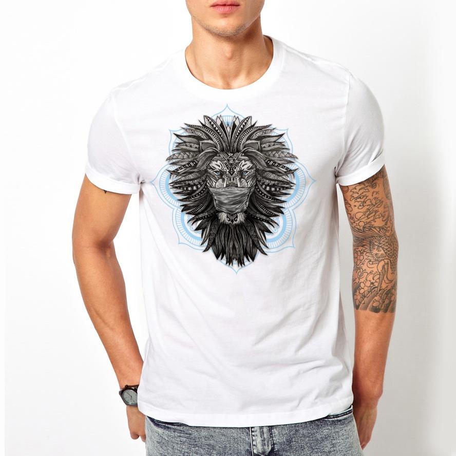 Masked Tribal Lion T-Shirt