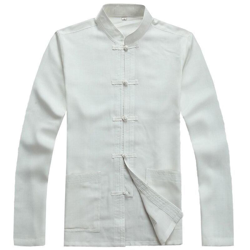 Vintage Eastern Mandarin Button-Down Shirt