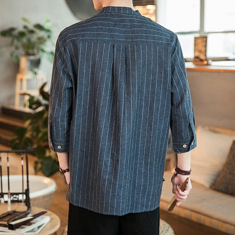 3/4 Sleeve Linen Shirt