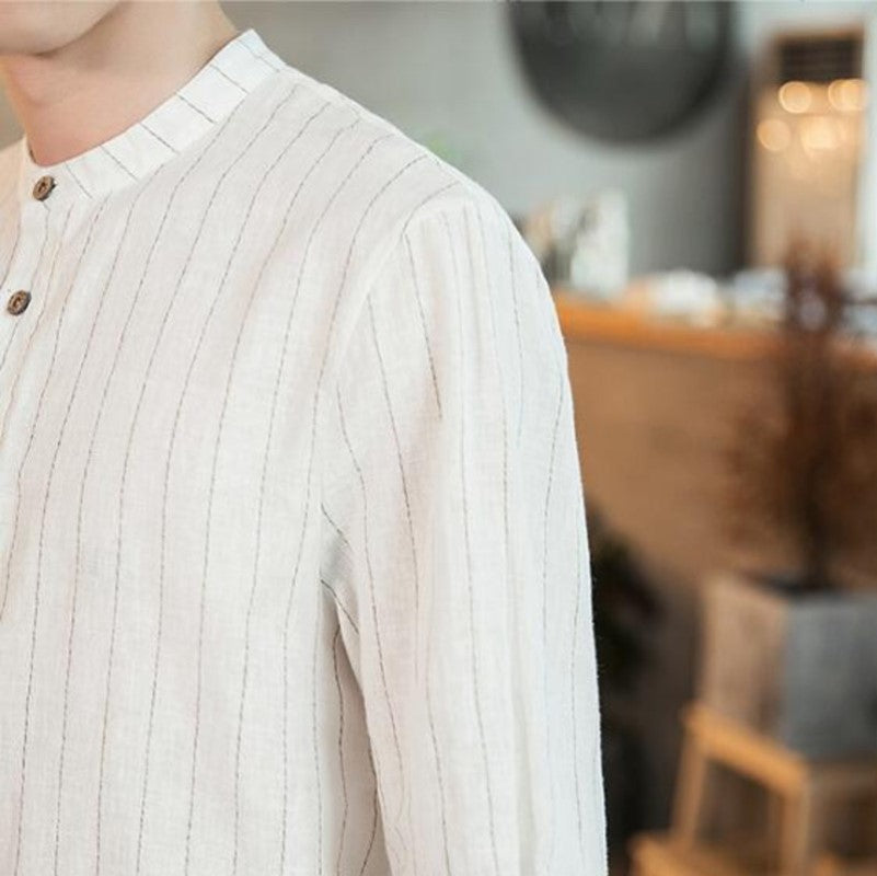 3/4 Sleeve Linen Shirt