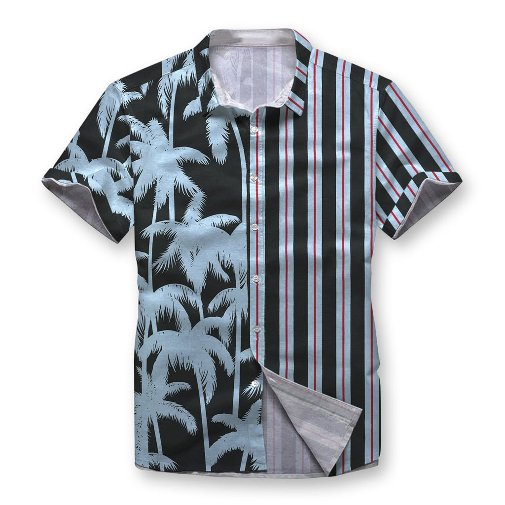 Palm Stripes Button Shirt