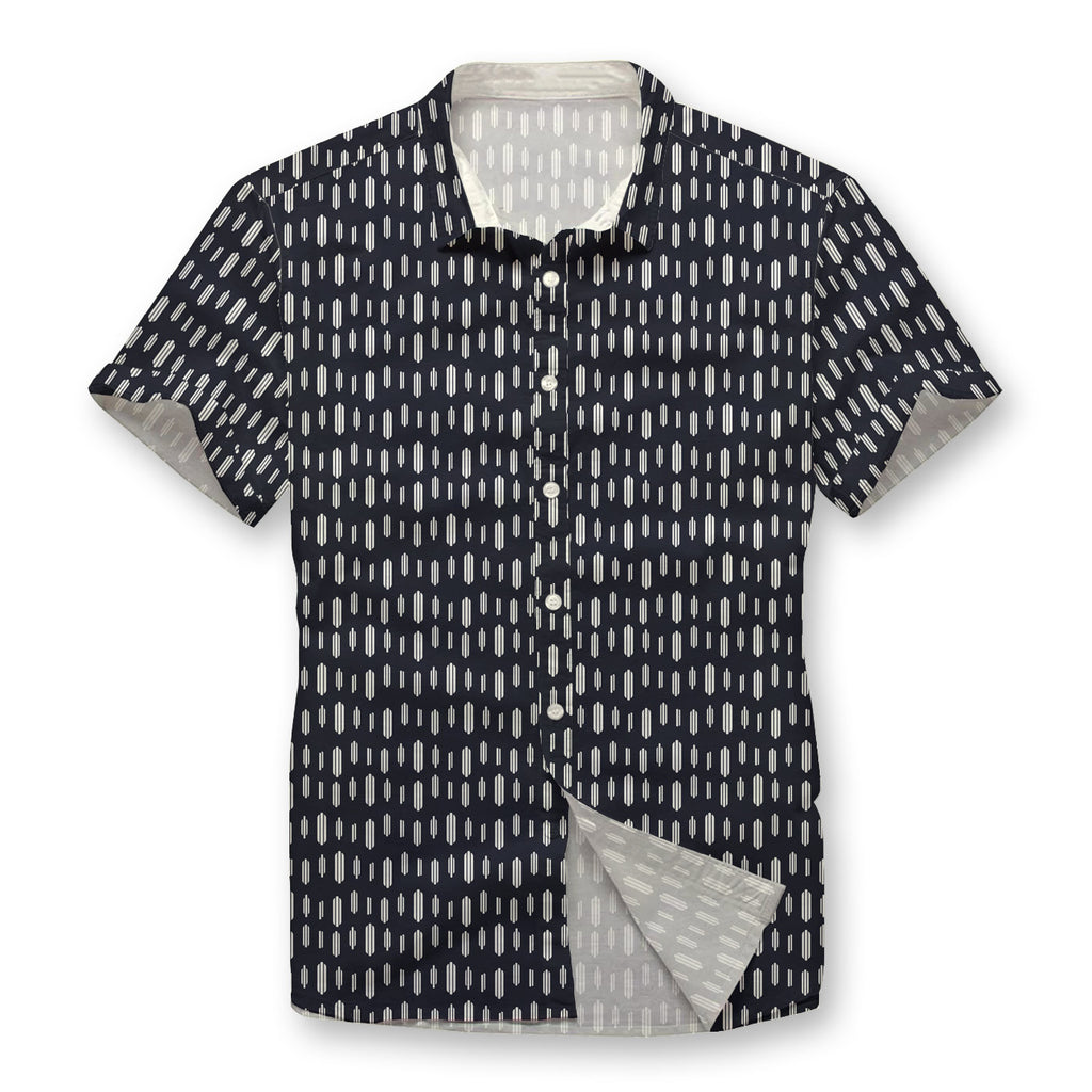 Bird Traces Pattern Button Shirt