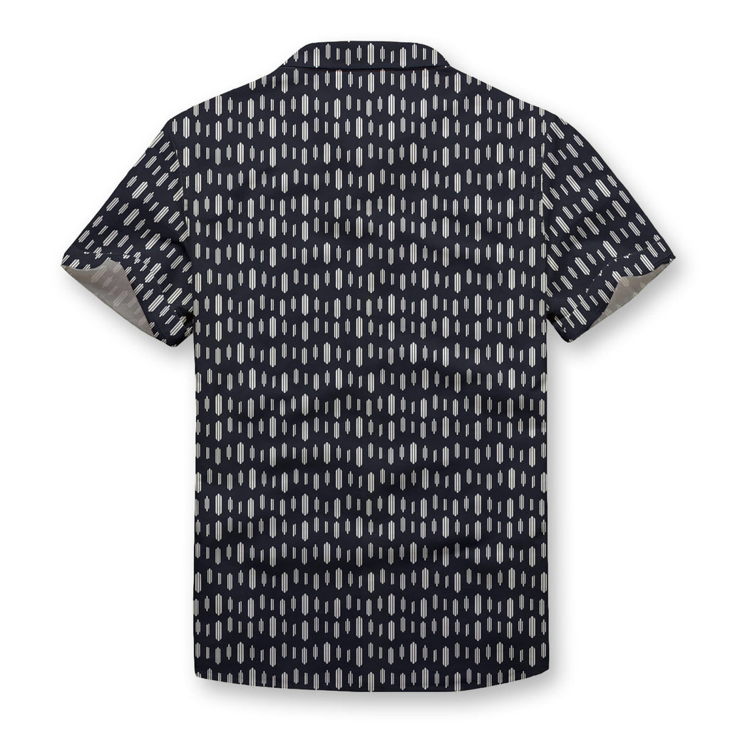 Bird Traces Pattern Button Shirt