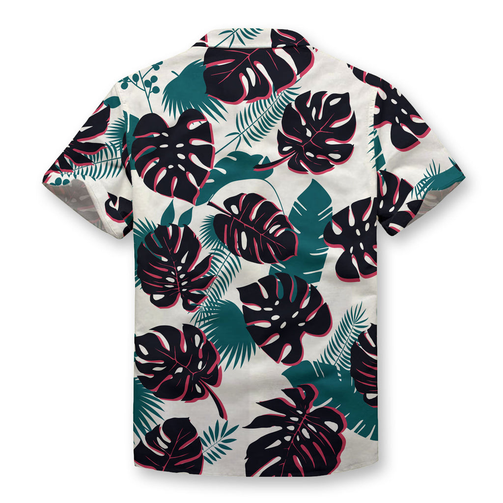 Monstera Pattern Button Shirt