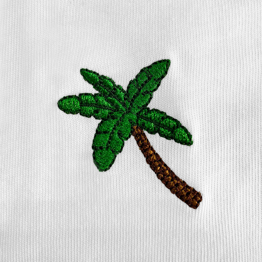 Palm Tree Embroidered T-Shirt