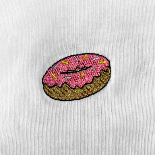 Donuts Embroidered T-Shirt