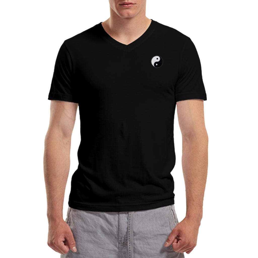 Balance Embroidered V-Neck T-Shirt