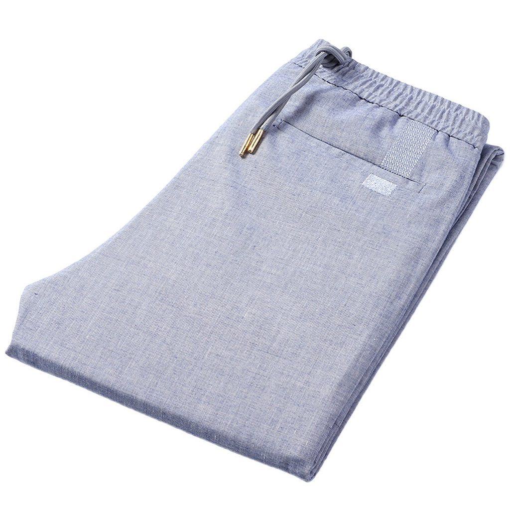 Straight Linen Blend Pants