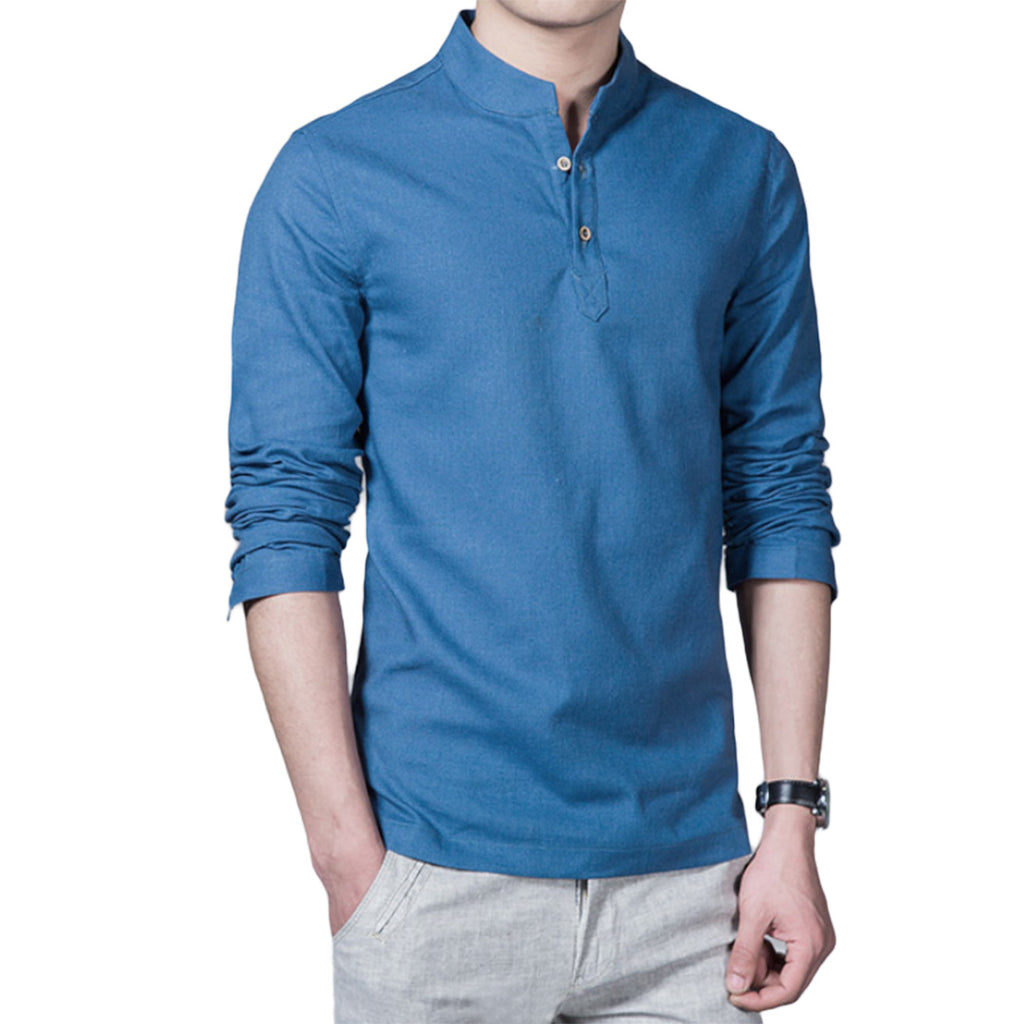 Slim Base Mandarin Shirt
