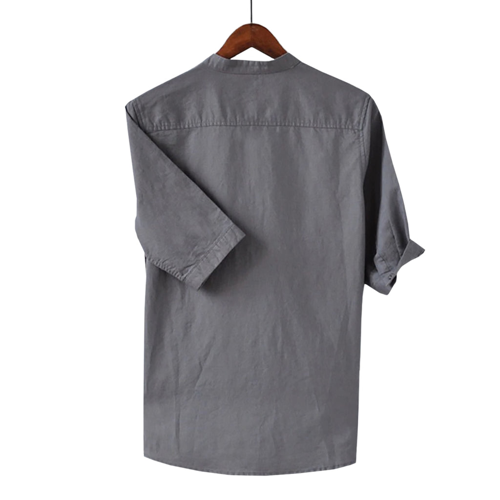Basic Breathable Linen Blend Shirt