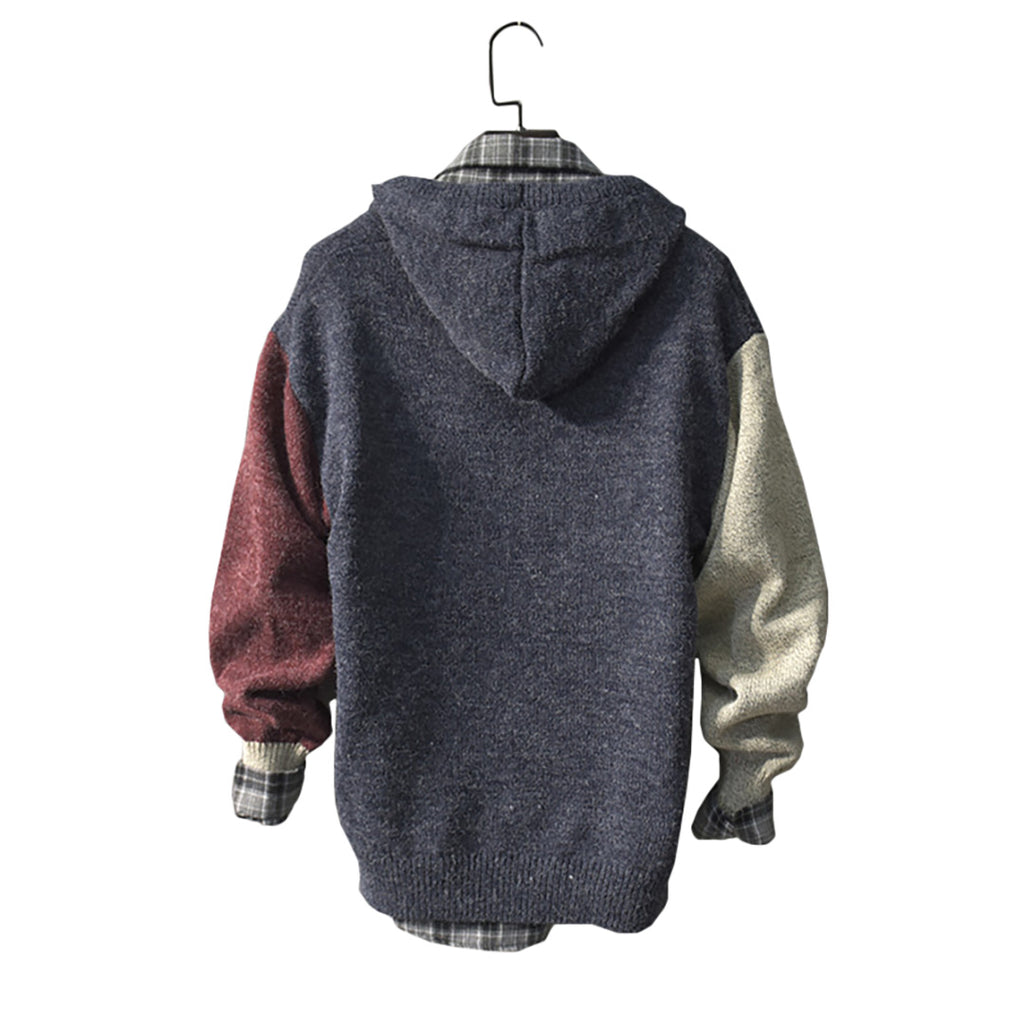 Long Baggy Knitted Hoodie
