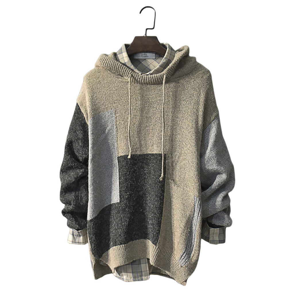 Long Baggy Knitted Hoodie