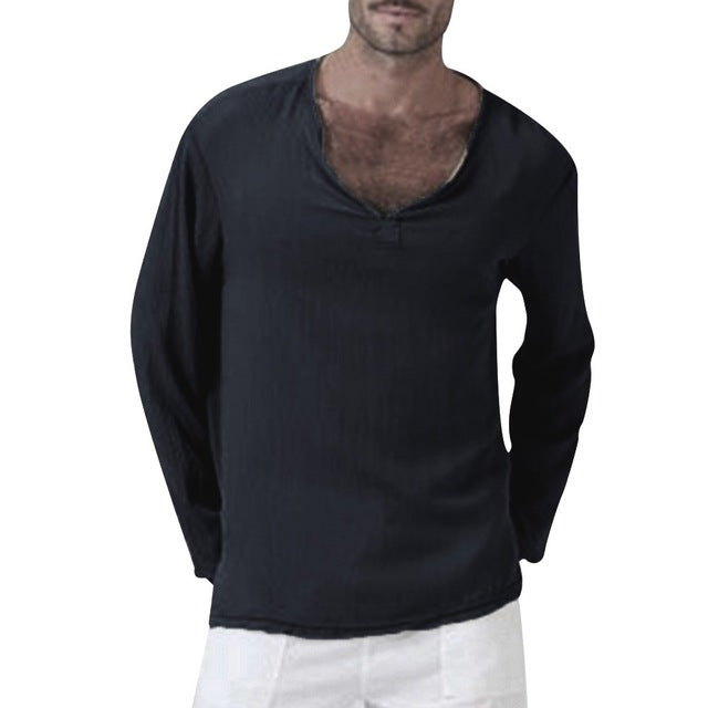 Light Deep V-Necked Shirt