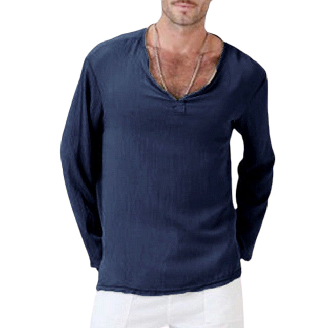 Light Deep V-Necked Shirt