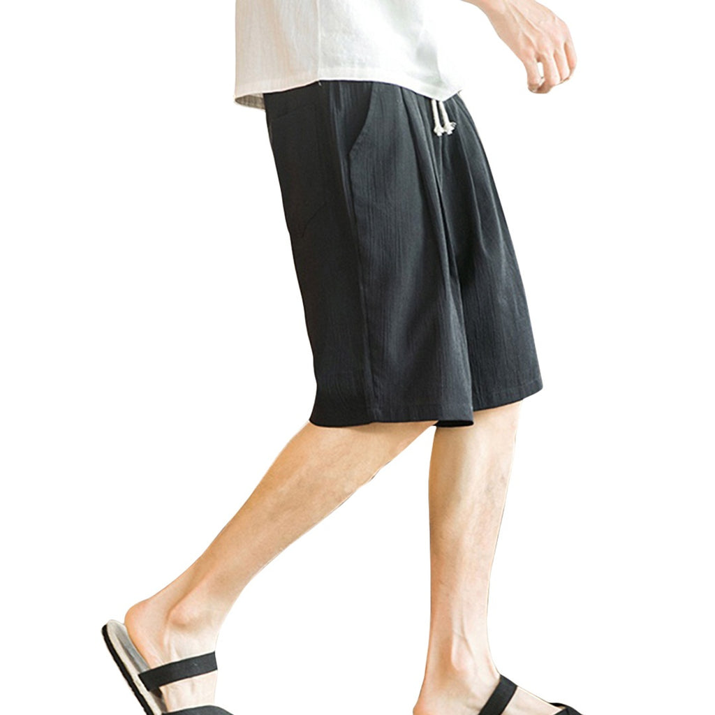 Basic Linen Blend Shorts