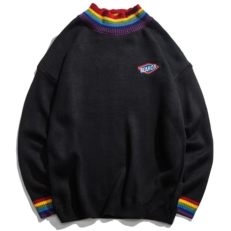 Rainbow Collar Sweater
