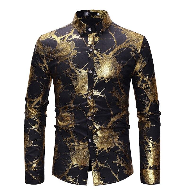 Rose Printed Long Sleeve Shirt