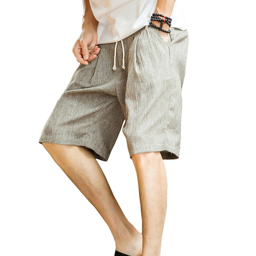 Basic Linen Blend Shorts