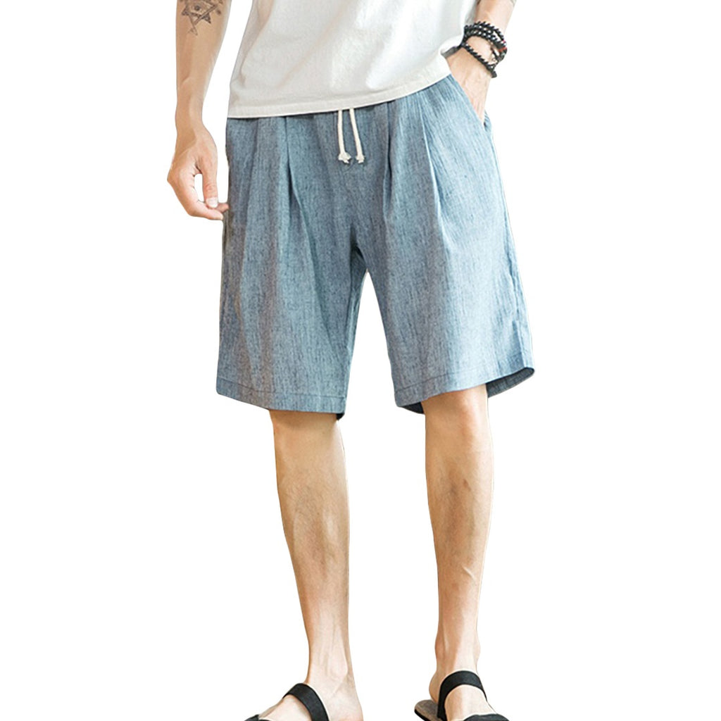 Basic Linen Blend Shorts