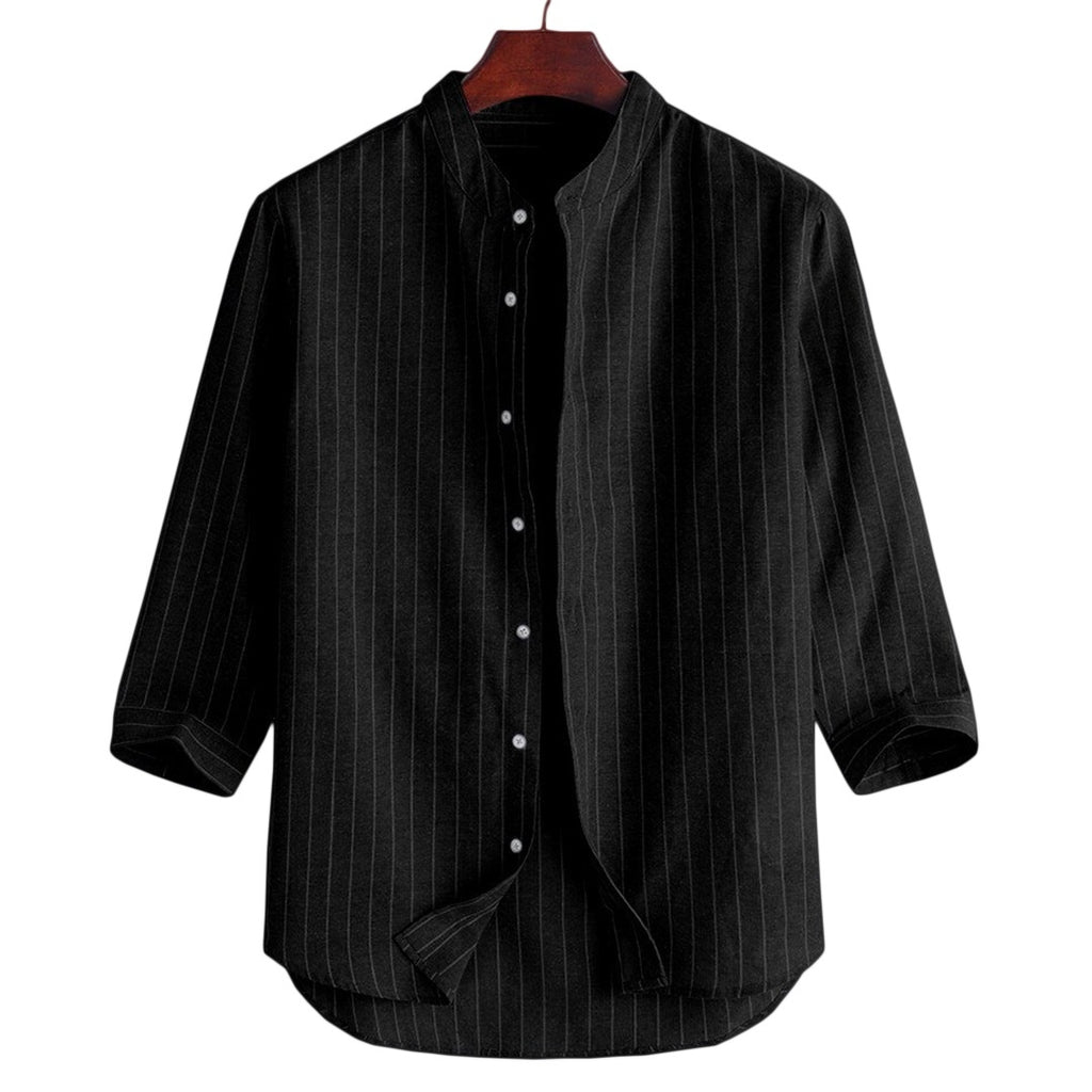 Linen Blend Button-Down Shirt