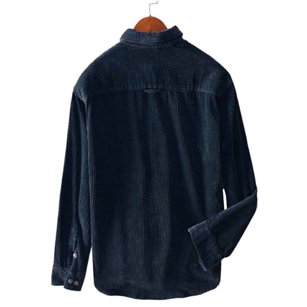 Loose Corduroy Button-Down Shirt