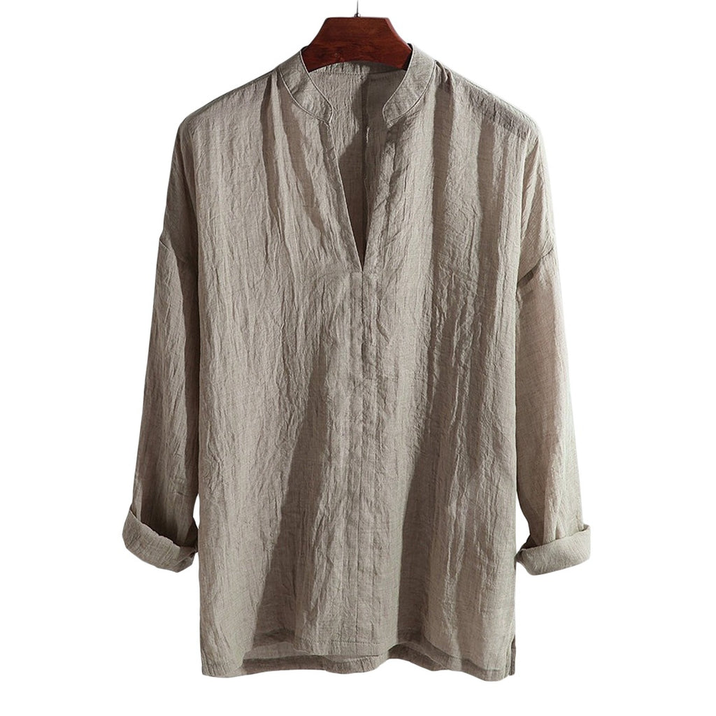Breathable Loose Linen Blend Shirt
