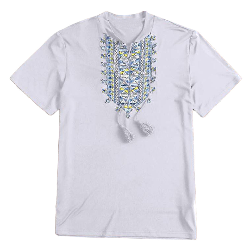 Printed Linen Blend Shirt