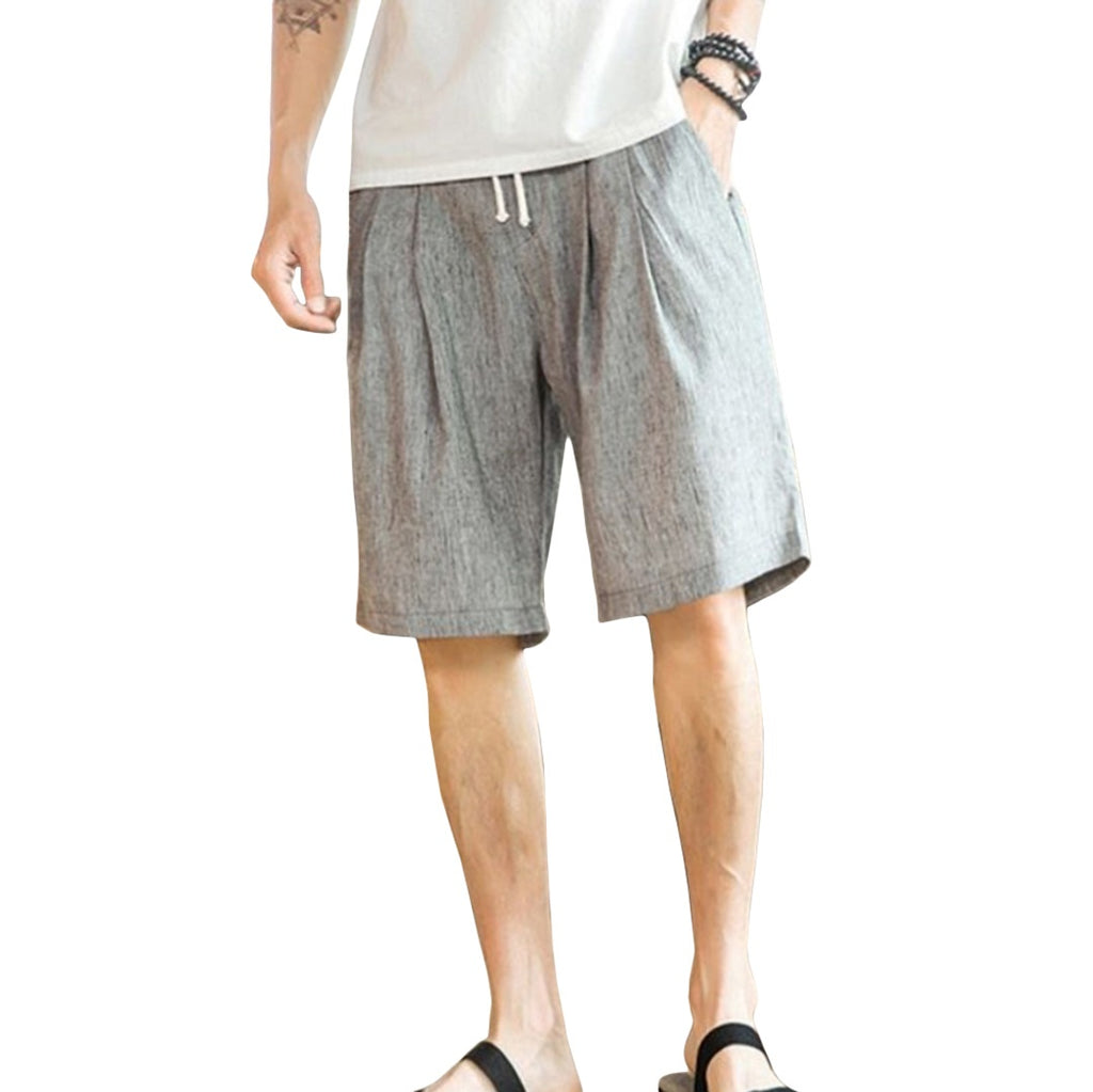 Basic Linen Blend Shorts