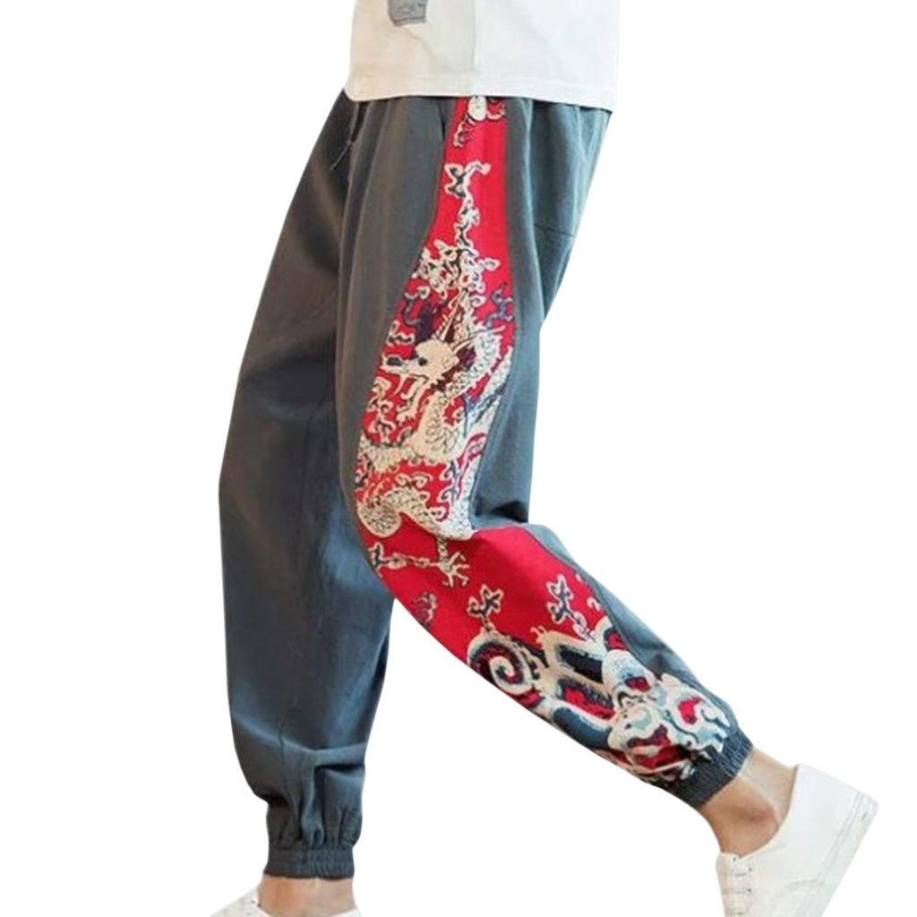 Side Print Harem Joggers