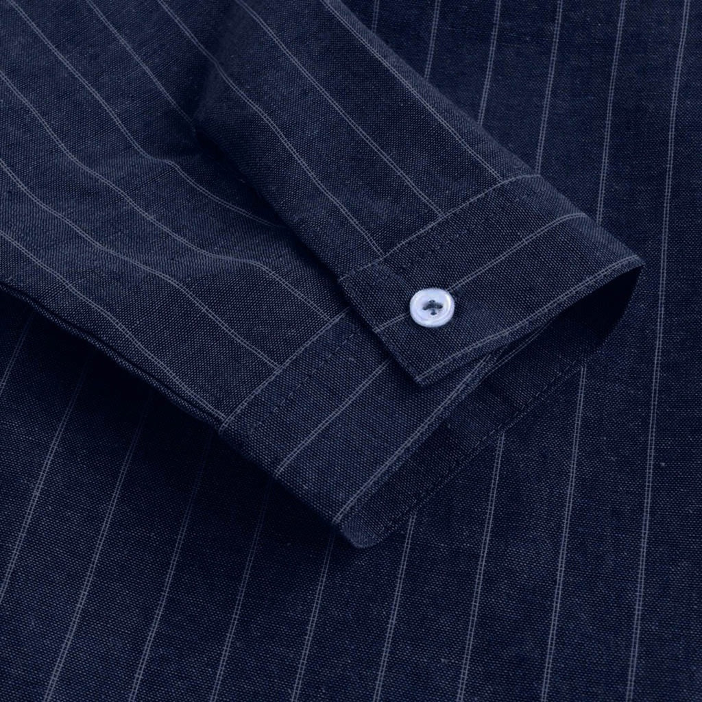 Linen Blend Button-Down Shirt