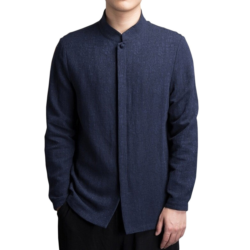Linen Blend Long Sleeve Pull Over