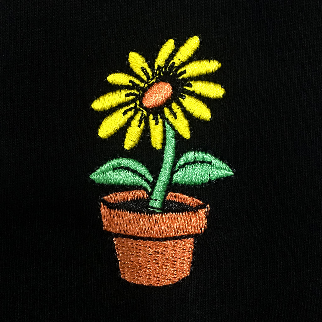Flower Embroidered T-Shirt