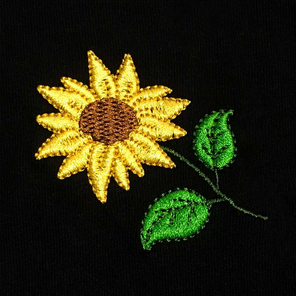 Sunflower Embroidered T-Shirt