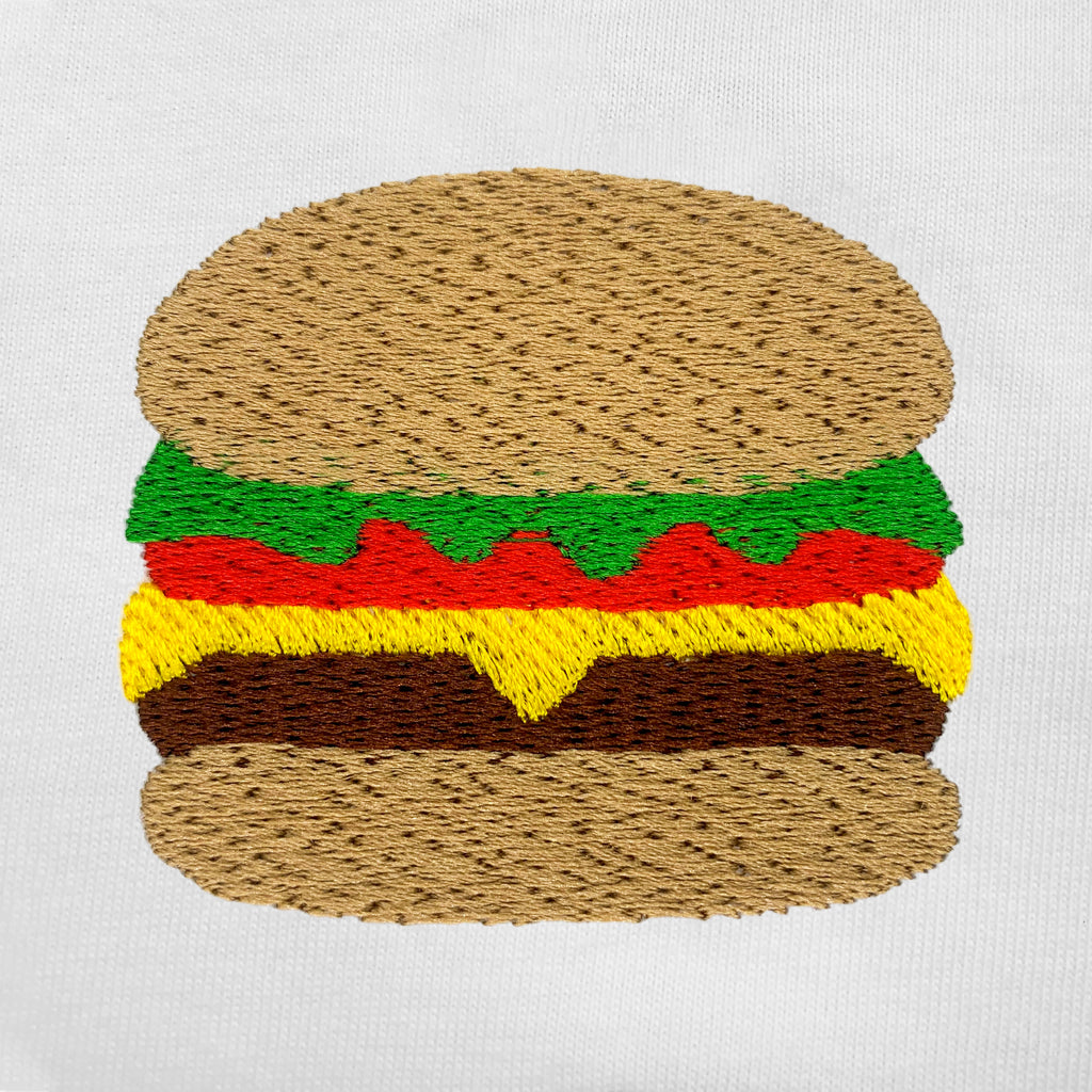 Burger Embroidered T-Shirt